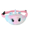 Plush Unicorn Waist Bag Plush Toy Kids Fanny Pack Cartoon Plush Women Belt Bag Fashion Travel Phone Pouch Chest Bag