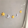 Nordic Felt Fabric String Star Garland Party Banner Tent Bed Mat Baby Shower Bunting Ornament Kids Room Hanging Wall Decor