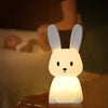 Adorable and Charming Kawaii USB Rechargeable Rabbit Night Light - Delightful Cute Bunny Lamp Enhances Room Decor with Cozy Charm