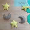 Nordic Felt Fabric String Star Garland Party Banner Tent Bed Mat Baby Shower Bunting Ornament Kids Room Hanging Wall Decor