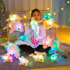 Cute Creative Luminous Plush 32cm Toy Dolphin Doll Glowing LED Light Animal Toys Colorful Doll Pillow Children's Lovely Gift