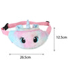 Plush Unicorn Waist Bag Plush Toy Kids Fanny Pack Cartoon Plush Women Belt Bag Fashion Travel Phone Pouch Chest Bag