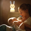 Adorable and Charming Kawaii USB Rechargeable Rabbit Night Light - Delightful Cute Bunny Lamp Enhances Room Decor with Cozy Charm