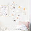 36pcs Heart Shape Trendy Boho Style Wall Stickers Bohemian Wall Decals for Living Room Bedroom Nursery Room Kids Room Home Decor