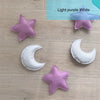 Nordic Felt Fabric String Star Garland Party Banner Tent Bed Mat Baby Shower Bunting Ornament Kids Room Hanging Wall Decor