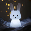 Adorable and Charming Kawaii USB Rechargeable Rabbit Night Light - Delightful Cute Bunny Lamp Enhances Room Decor with Cozy Charm