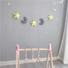 Nordic Felt Fabric String Star Garland Party Banner Tent Bed Mat Baby Shower Bunting Ornament Kids Room Hanging Wall Decor