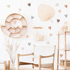 36pcs Heart Shape Trendy Boho Style Wall Stickers Bohemian Wall Decals for Living Room Bedroom Nursery Room Kids Room Home Decor