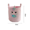 Laundry Basket Organizer Pink Toys Organizer Case For Girls Room Dirty Clothes Container Home Storage Sundries Folding Bag