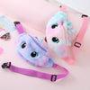 Plush Unicorn Waist Bag Plush Toy Kids Fanny Pack Cartoon Plush Women Belt Bag Fashion Travel Phone Pouch Chest Bag