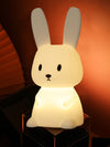 Adorable and Charming Kawaii USB Rechargeable Rabbit Night Light - Delightful Cute Bunny Lamp Enhances Room Decor with Cozy Charm