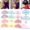 120pcs Spa Party Favors Birthday Party Supplies Girls Crown Hair Fringe Stickers Christmas Gifts Guests Gift