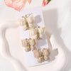 4pcs/set New Cute Baby Girls Wool Knitting Headwear Handmade Crochet Butterfly Alloy Hairs Clips Children Hairpins Wholesale