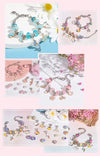 Girls Creative DIY Beads Set Bracelet Making Kit Jewelry Kids Toys for Girls Arts Beauty Fashion Crafts Princess Jewelry