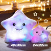 Stuffed Soft Star LED Light Pillow Glowing Soft Plush Kid Toy Birthday Gift Home Decor