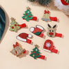 8pcs Christmas Hair Clip Set Girls