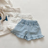 New Summer Kids Girls Ruffle Shorts