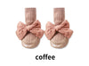 Autumn Winter Baby Girls Socks Newborn Baby Bowknot Socks Infant Baby Socks Anti Slip Soft Cotton Floor Sock Shoes