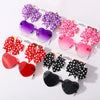 3Pcs/set Kids Cute Solid Dot Hairpin Colorful Heart Sun Glasses Set Girls Boutique Bowknot Hair Clips Children Hair Accessories