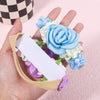 3Pcs/Set Cable Knit Flower Baby Headbands for Girl Elastic Turban Infant Hair Bands Nylon Newborn Headwrap Baby Hair Accessories