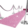 Sparkling Pink Party Carpet T-stage, Holiday Event Red Carpet, Romantic Wedding Aisle T-stage, Ceremony Stage Aisle Long Carpet