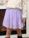 Girls lavender Sequin Tutu Tulle Skirt