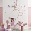 Wall Stickers Cute Girl Butterflies for Bedroom