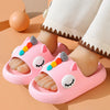 Kids, Toddler, Baby Outdoor Eva Slippers Cute Flat Heel Children Beach Sandals Cartoon Shark Kids Slippers Indoor Anti-Slip Kid Sandals House Slippers For Kids