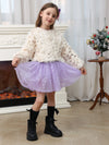 Girls lavender Sequin Tutu Tulle Skirt