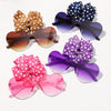 3Pcs/set Kids Cute Solid Dot Hairpin Colorful Heart Sun Glasses Set Girls Boutique Bowknot Hair Clips Children Hair Accessories