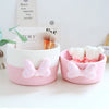 Cute Cartoon Storage Baskets Woven Cotton Rope Desktop Jewelry Cosmetics Snacks Sundries Key Kid Toys Organizer Bins