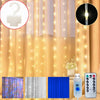 Curtain Garland Led String Lights Bedroom Room Decor lights Festival Christmas Decoration 8 Modes Usb Remote Control Decorative Room Lights For Home