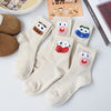 5 Pairs of Cute Funny Cartoon Personality Tube Socks