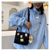 Cute Small Canvas Bag with Pendants