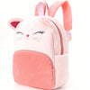 Pink Cute Cartoon Embroidered Kitten Plush Large Capacity Children'S Backpack For Girls And Children, Classic Backpack