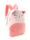 Pink Cute Cartoon Embroidered Kitten Plush Large Capacity Children'S Backpack For Girls And Children, Classic Backpack