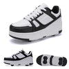 Fashion Roller Skate Shoes Kids Children Casual Sports Toy Gift Games4 Wheels Sneakers Girls Boots Ultra Light Rollerskate