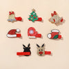 8pcs Christmas Hair Clip Set Girls