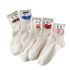 5 Pairs of Cute Funny Cartoon Personality Tube Socks