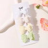 4pcs/set New Cute Baby Girls Wool Knitting Headwear Handmade Crochet Butterfly Alloy Hairs Clips Children Hairpins Wholesale