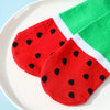 A pair of unique watermelon personalized patterns for teens and women, gift socks for friends for any occasion, all season collection