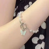 Fashion Butterfly Pearl Pendant Bracelet