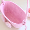 Cute Cartoon Storage Baskets Woven Cotton Rope Desktop Jewelry Cosmetics Snacks Sundries Key Kid Toys Organizer Bins