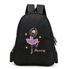 Personalized Embroidery Ballerina Bag,Custom Your Text Nylon Dance Backpack Bag for Girls,Simple& Large-capacity Children's Bag