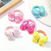 2Pcs/lot Flower Bow Girls Kids Ponytail Elastic Hair Bands Children Hair Ties Cartoon Hair Accessories Baby Headwear Wholesale