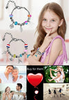 Girls Creative DIY Beads Set Bracelet Making Kit Jewelry Kids Toys for Girls Arts Beauty Fashion Crafts Princess Jewelry