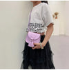 Cute Princess Accessories Kids Coin Purse Handbags Cute Girls Baby Tassel Crossbody Bags PU Leather Children Small Shoulder Bag