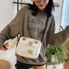 Cute Small Canvas Bag with Pendants