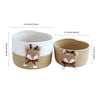 Cute Cartoon Storage Baskets Woven Cotton Rope Desktop Jewelry Cosmetics Snacks Sundries Key Kid Toys Organizer Bins