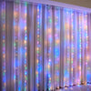 Curtain Garland Led String Lights Bedroom Room Decor lights Festival Christmas Decoration 8 Modes Usb Remote Control Decorative Room Lights For Home